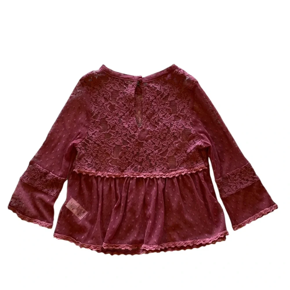 Urban Outfitters Free People Girls Burgundy Shirt Top Size XS Good Condition!
